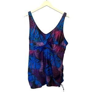 New Hanna Nikole Women’s Tankini Swim Top Size 22W NWT